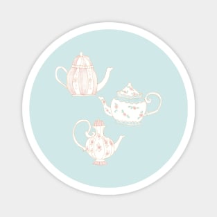 Vintage Teapots Magnet